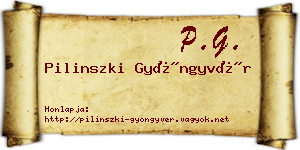 Pilinszki Gyöngyvér névjegykártya